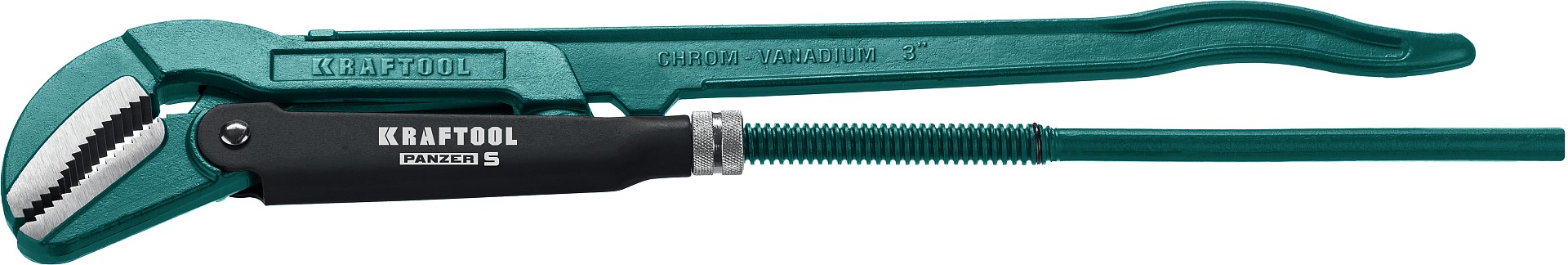 KRAFTOOL PANZER-S, №4, 3″, 670 мм, трубный ключ с изогнутыми губками (2733-30)