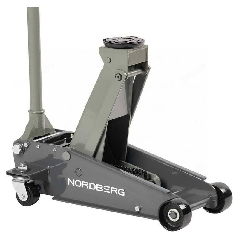 Домкрат подкатной с резиновой насадкой, быстрый подъем NORDBERG N32030G 3 т