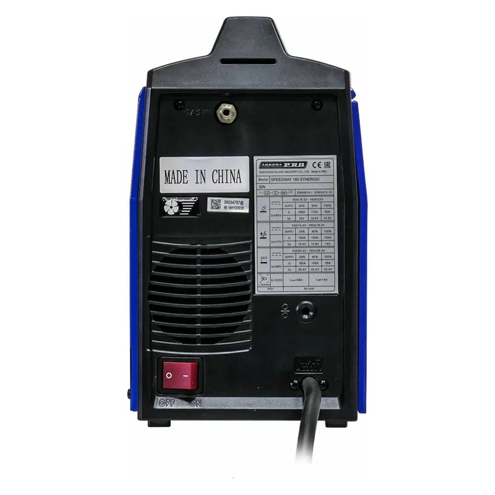 Полуавтомат сварочный инверторный Aurora Pro SPEEDWAY 160 SYNERGIC (MIG/MAG+MMA+TIG lift)
