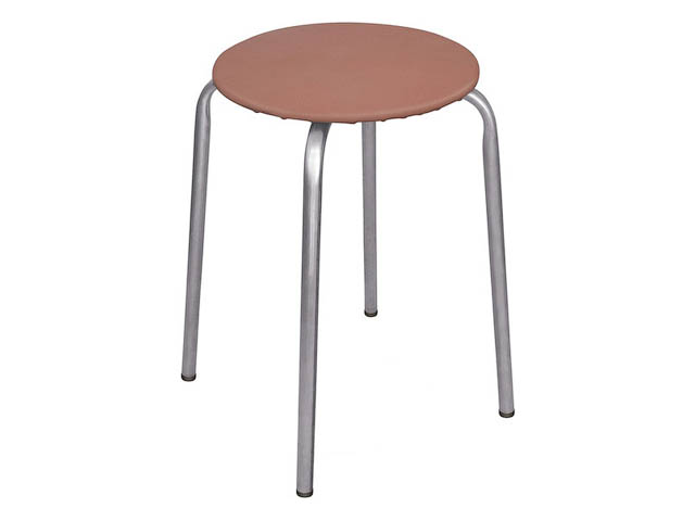 Табурет Эконом (стул), цвет коричневый, NIKA (ТЭ2/К)