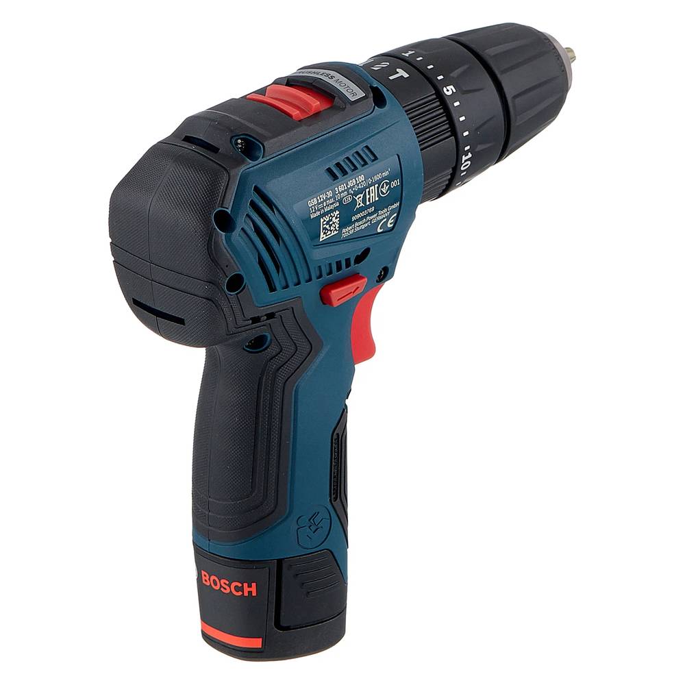 Шуруповерт аккумуляторный ударный Bosch GSB 12V-30