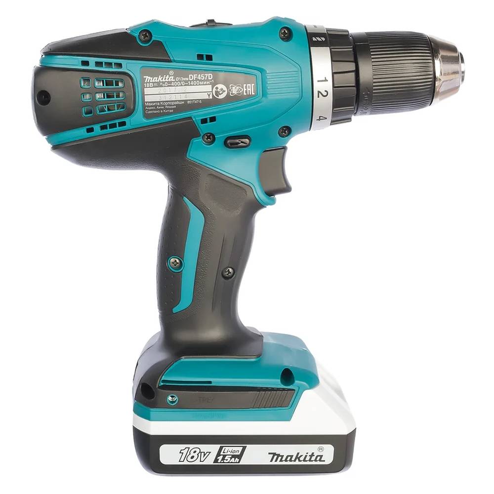 Шуруповерт аккумуляторный Makita DF457DWLE