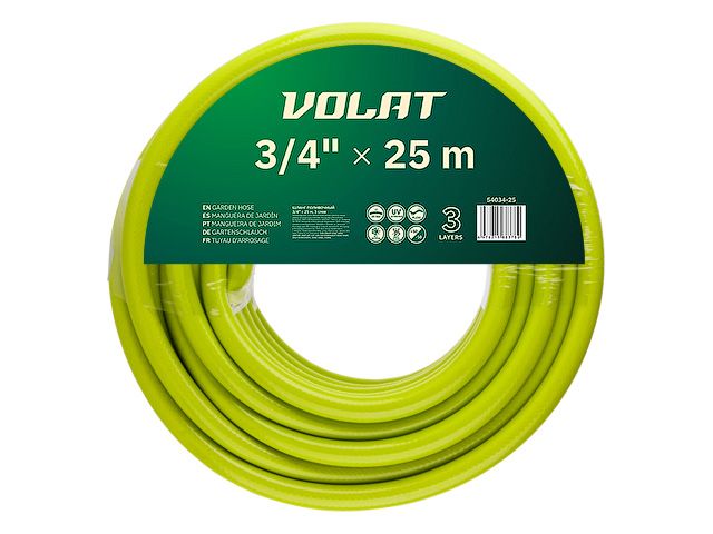 Шланг поливочный 3/4" 25м ВОЛАТ (3 слоя) (54034-25)