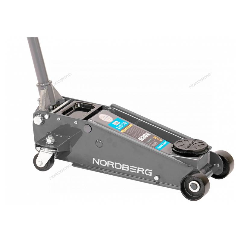 Домкрат подкатной с резиновой насадкой, быстрый подъем NORDBERG N32030G 3 т