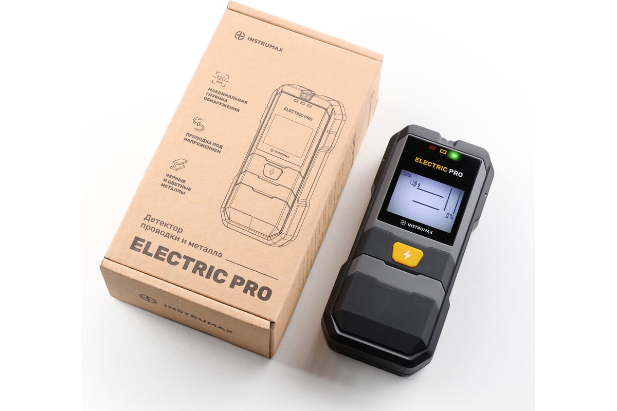 Детектор скрытой проводки профессиональный INSTRUMAX ELECTRIC PRO
