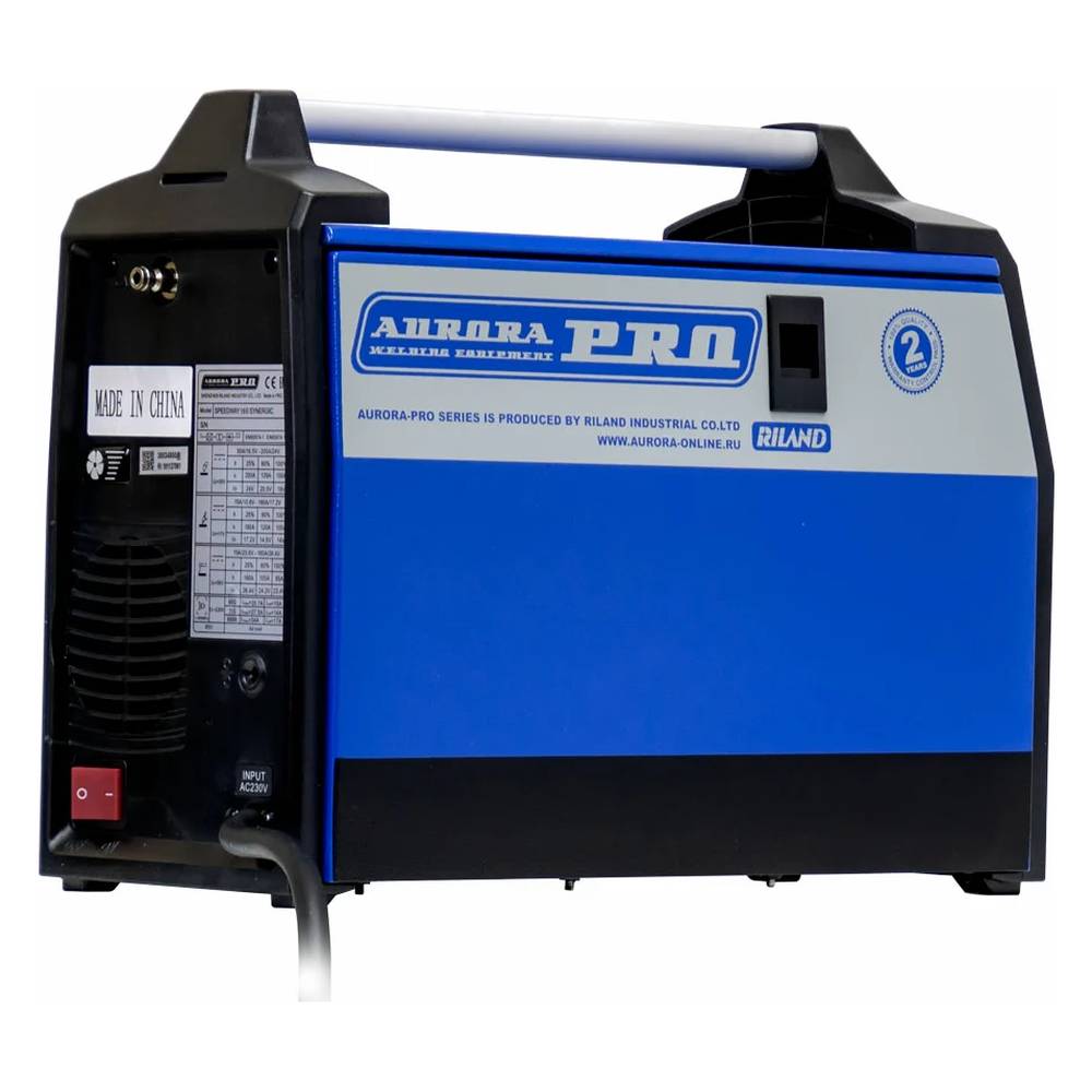 Полуавтомат сварочный инверторный Aurora Pro SPEEDWAY 160 SYNERGIC (MIG/MAG+MMA+TIG lift)