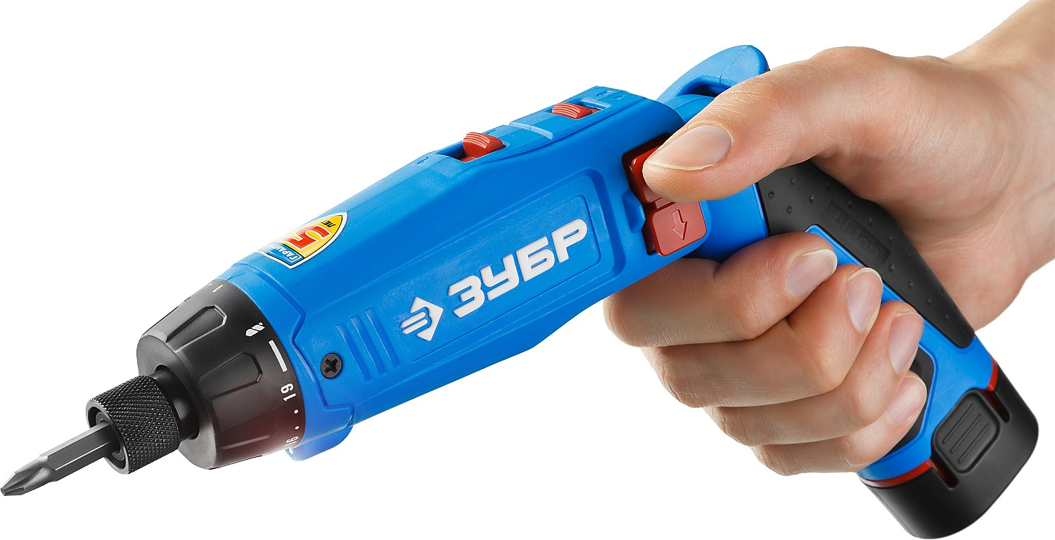 ЗУБР Профессионал ЗО-7.2-Ли КН отвертка-трансформер аккумуляторная 7.2 В, 2 АКБ 1.5Ач Li-Ion, в кейсе