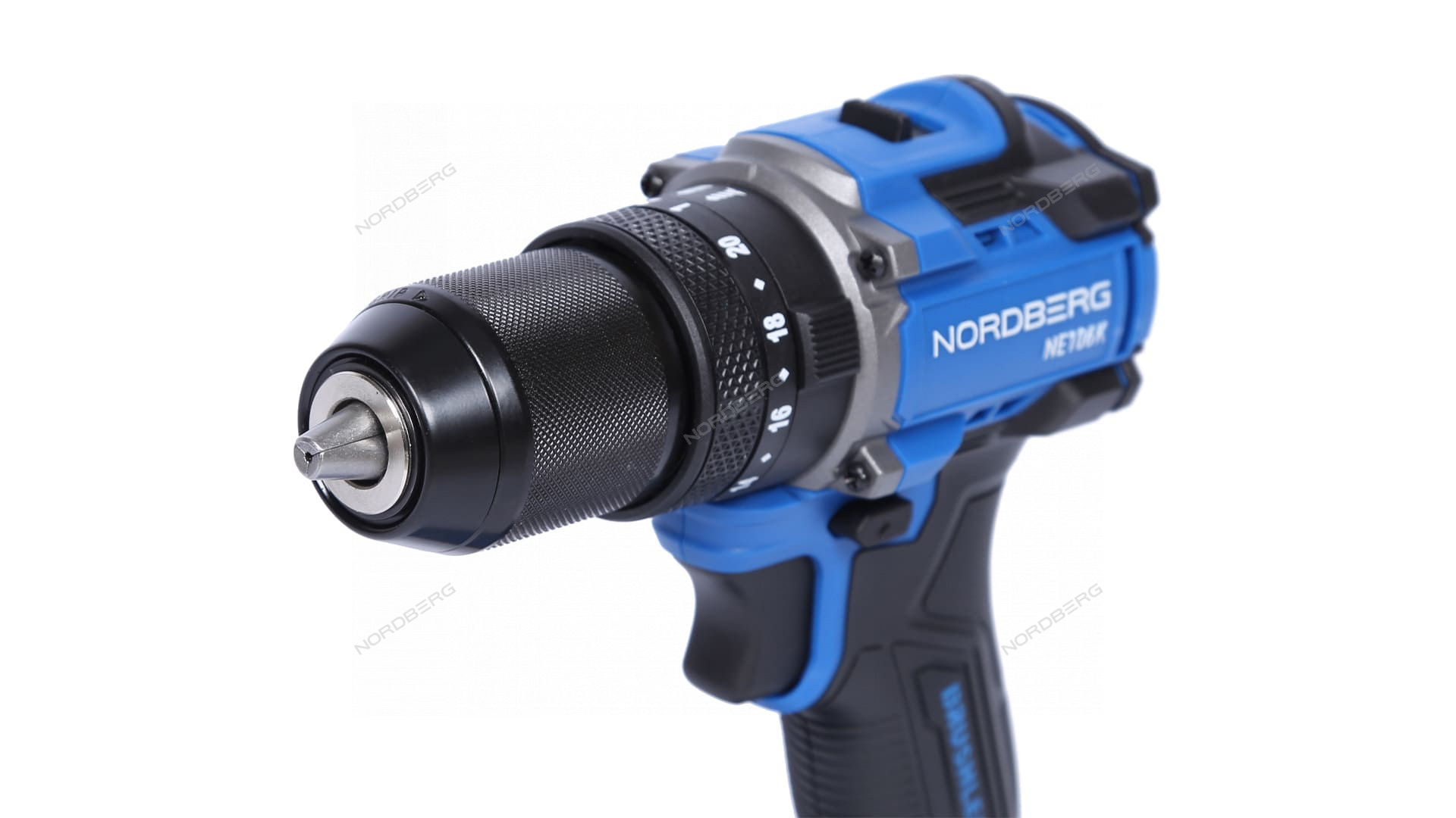 Шуруповерт аккумуляторный макс.диам. сверла 13 мм, 21 В, 70 Нм с 2 аккумуляторами и зарядным уст-вом NORDBERG NE106K