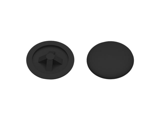 Заглушка для самореза PH2, декоративная черная (1000 шт в пакете) STARFIX (SM-34688-1000)