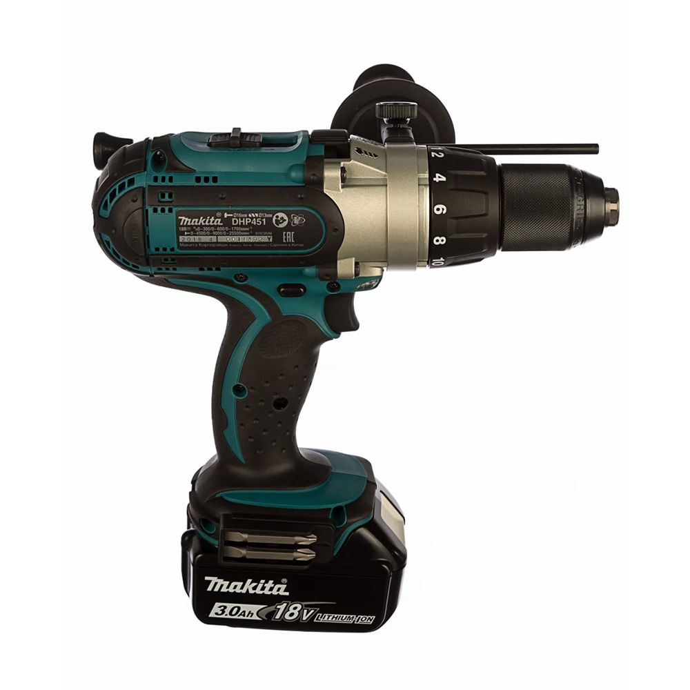 Шуруповерт аккумуляторный Makita DHP451RFE
