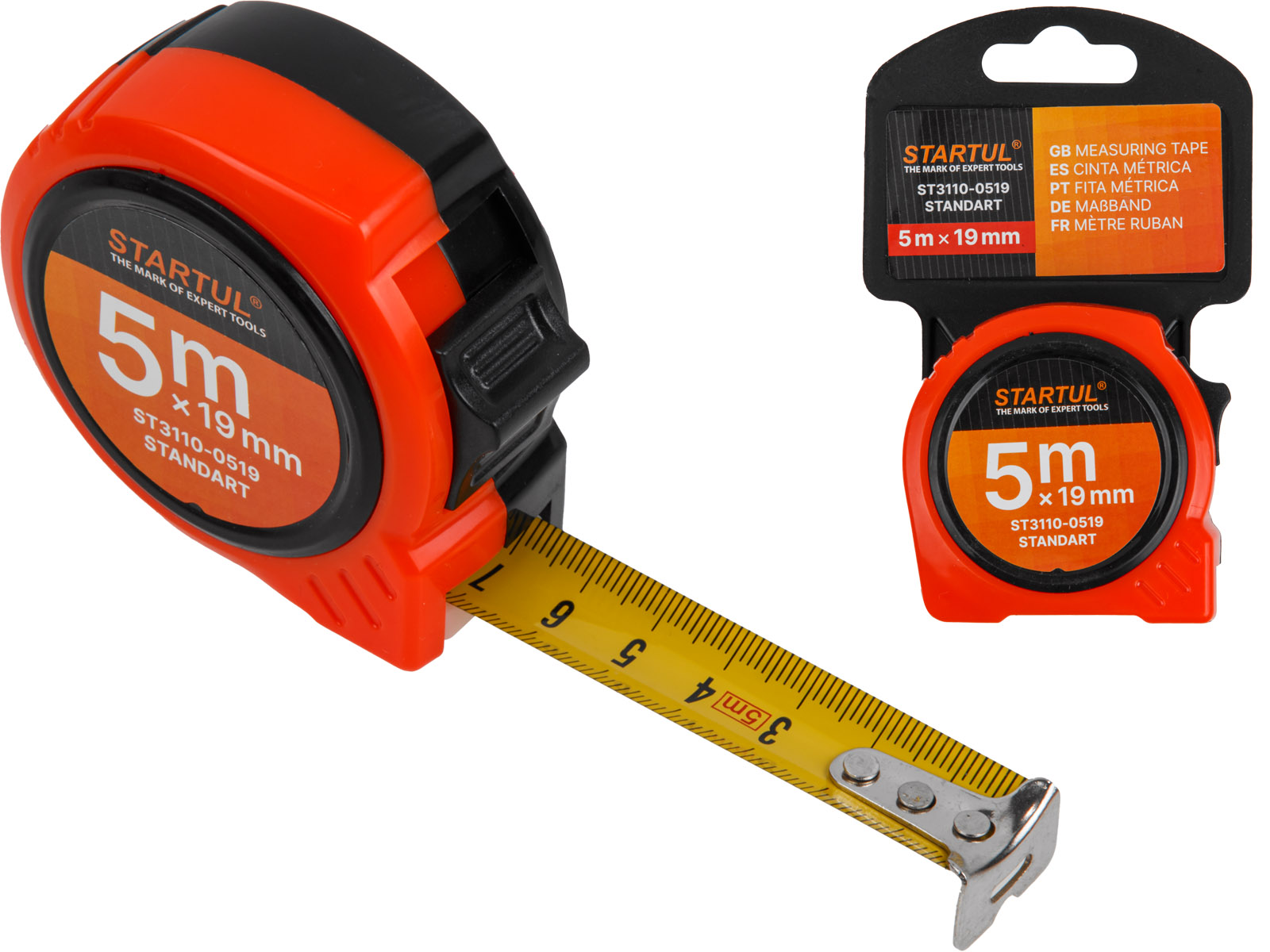 Рулетка 5м/19мм STARTUL STANDART (ST3110-0519)