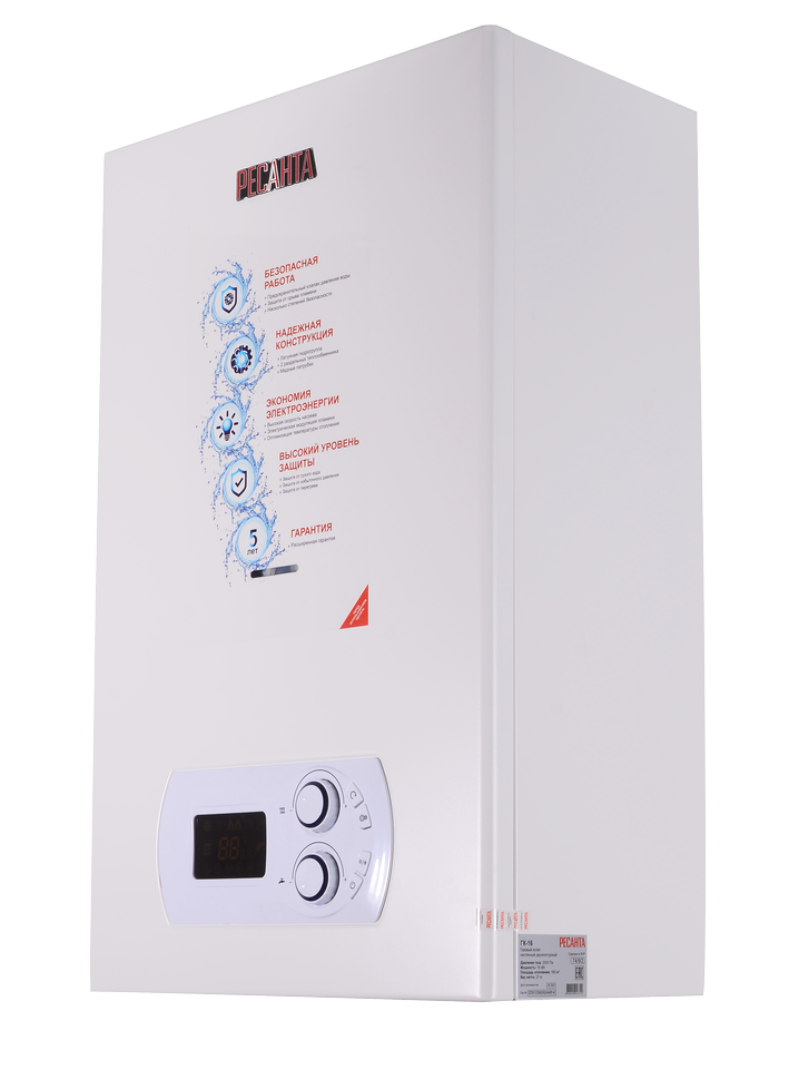 Газовый настенный двухконтурный котел ГК-16 Ресанта