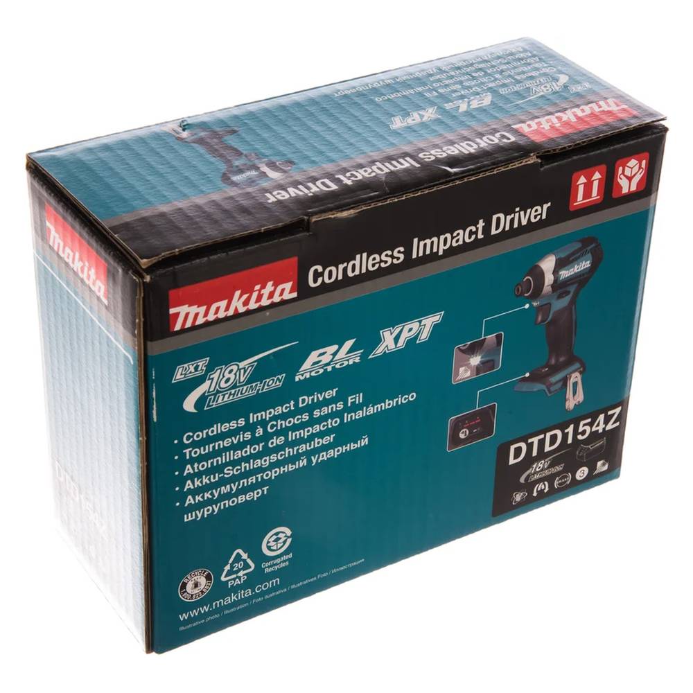 Шуруповерт аккумуляторный ударный Makita DTD154Z (без акк, без з/у)