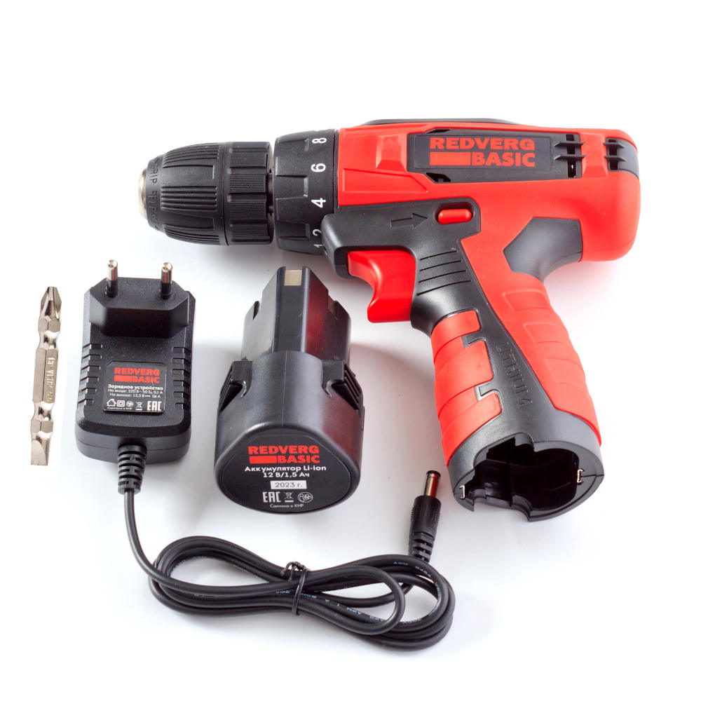 Шуруповерт аккумуляторный REDVERG Basic SD12LE/1-2