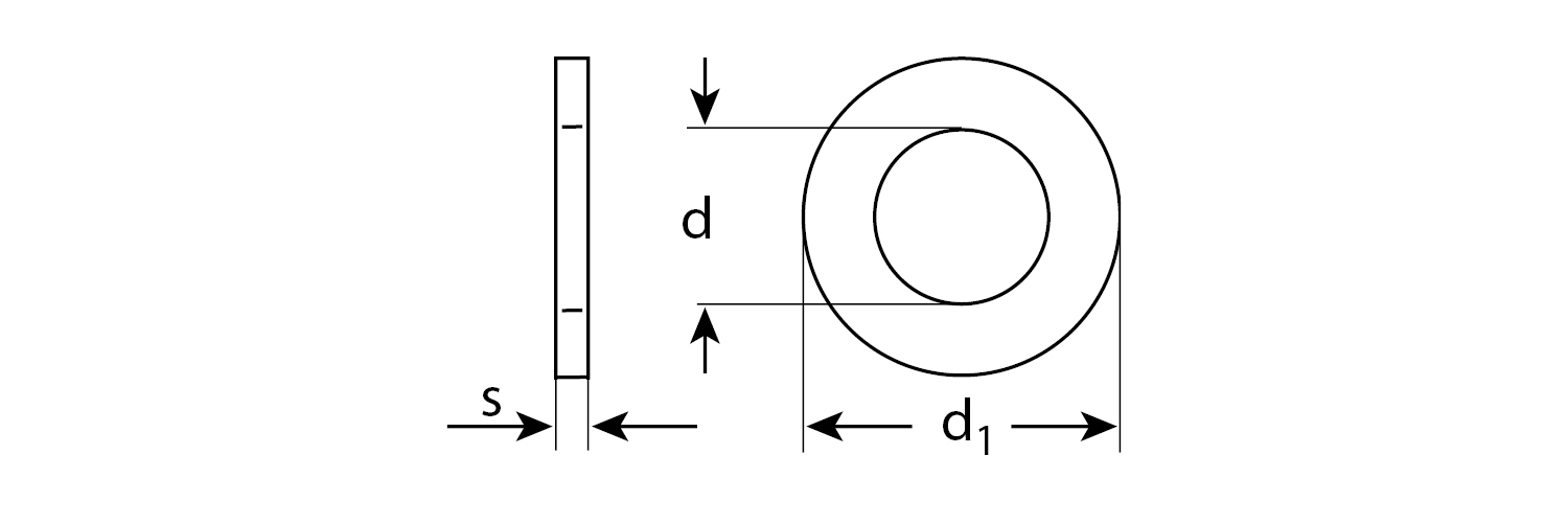 ЗУБР DIN 125А, 8 мм, цинк, 25 шт, шайба (303806-08)