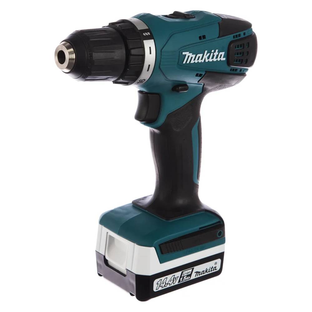 Шуруповерт аккумуляторный Makita DF347DWE+набор бит