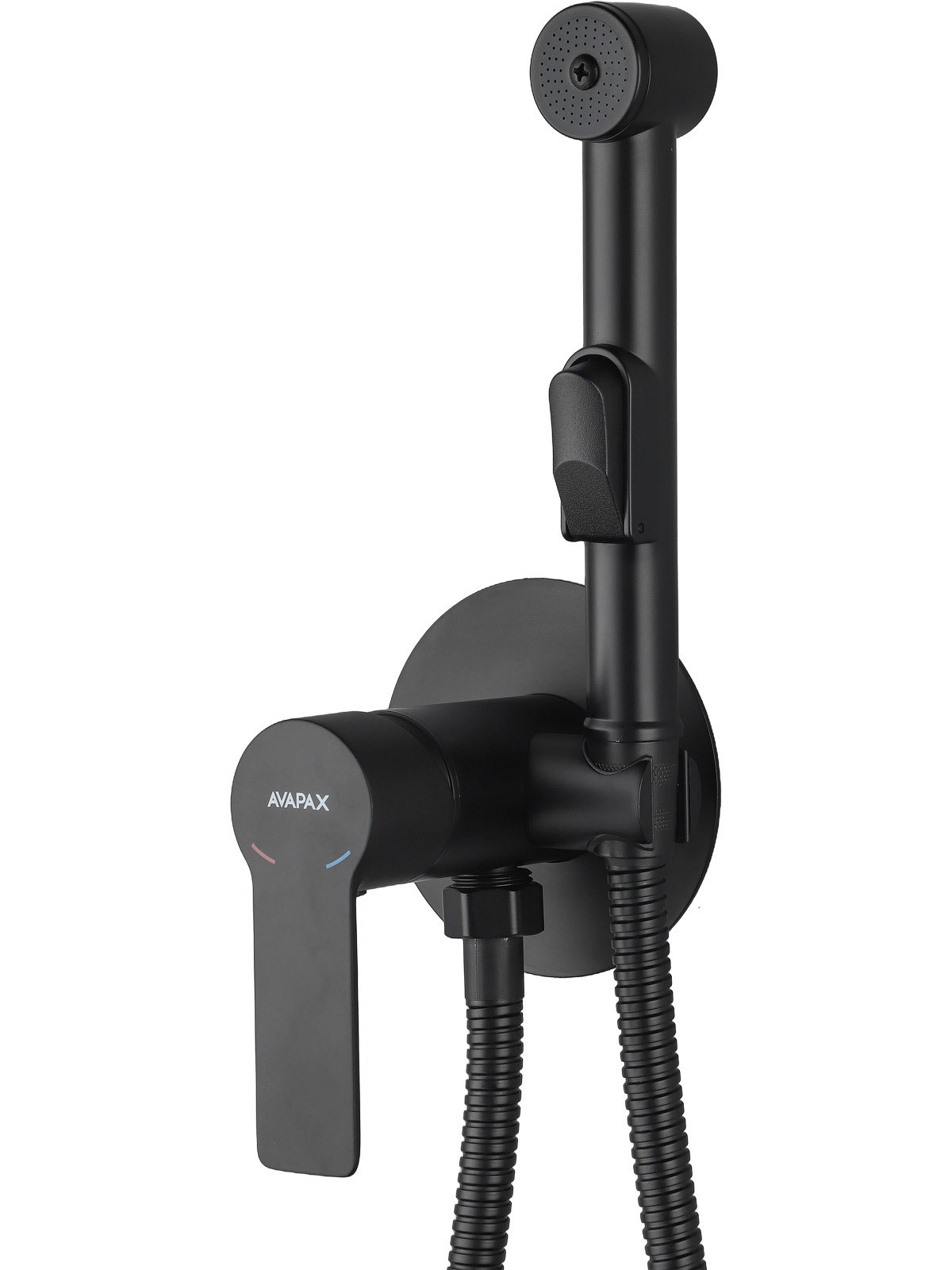 Гигиенический душ (Lt) D35, серия Rhein черн., Avapax