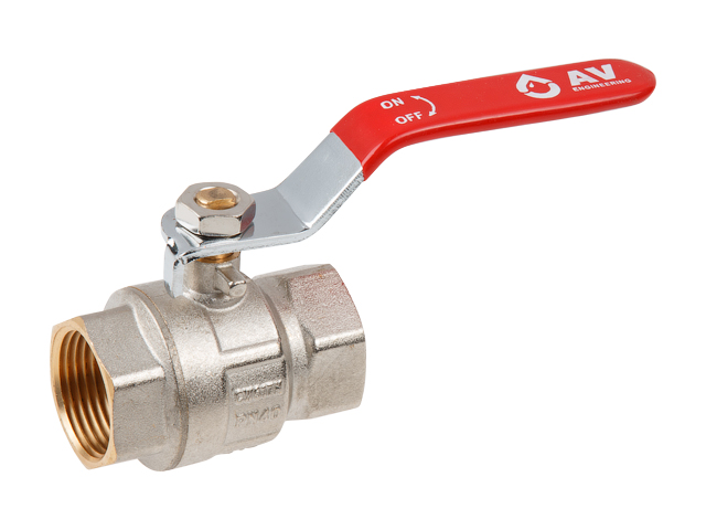 Кран шаровый 1" вн.-вн. ручка PN40, AV Engineering (AVE090001)