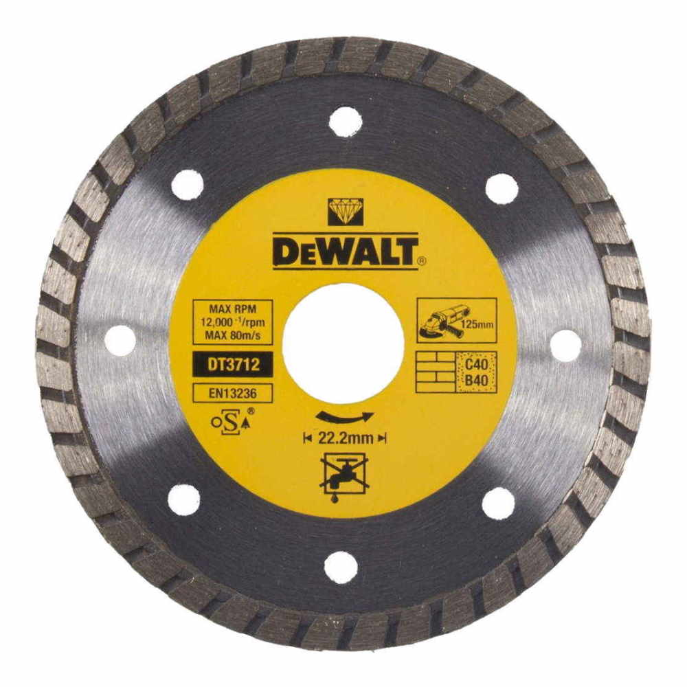 Круг алмазный DeWalt ф125 универсальный DT3712