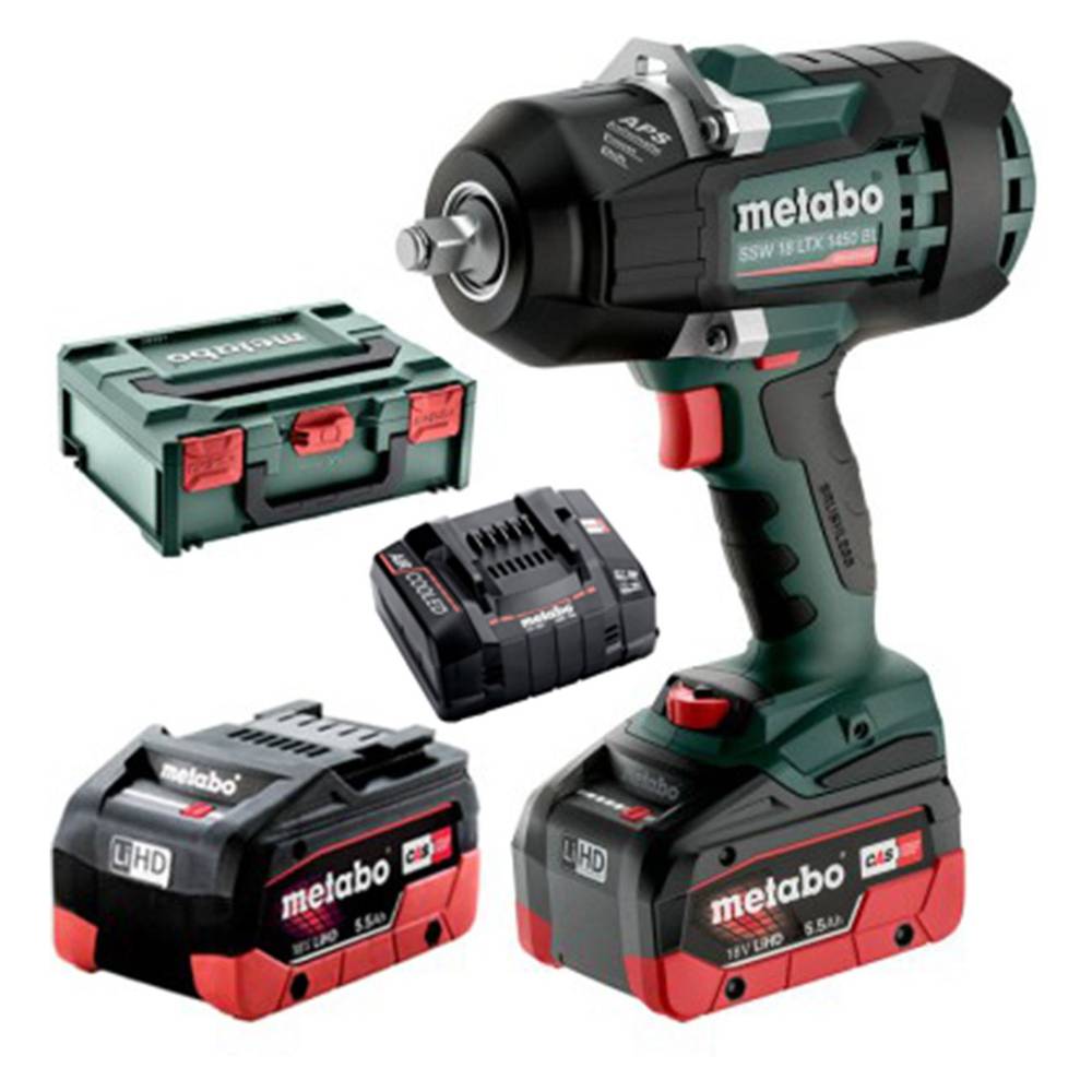 Гайковерт аккумуляторный Metabo SSW 18 LTX1450BL(2х5.2 Ач)