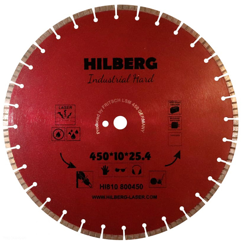 Диск алмазный Hilberg 450*25,4 Industrial Hard HI810
