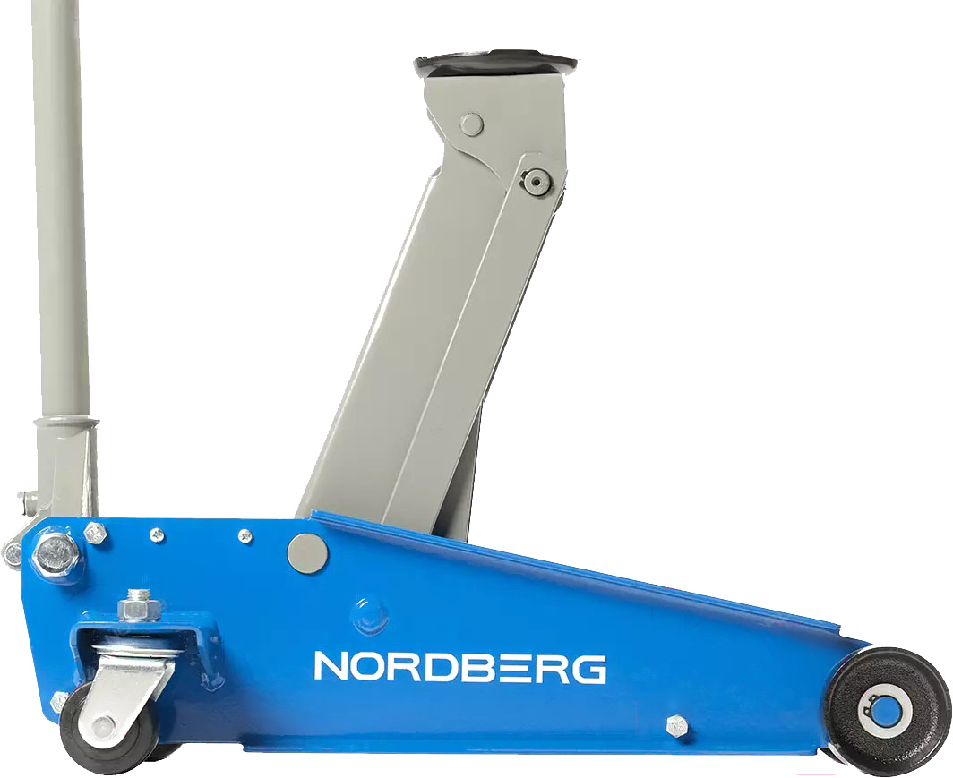Домкрат подкатной 3 т с резиновой насадкой, быстрый подъем NORDBERG N32030