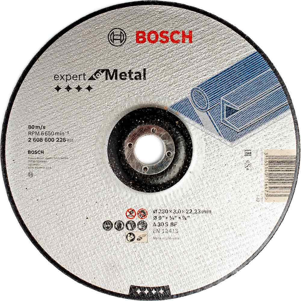 Круг отрезной Bosch металл Ф230х3 вогнутый (226)