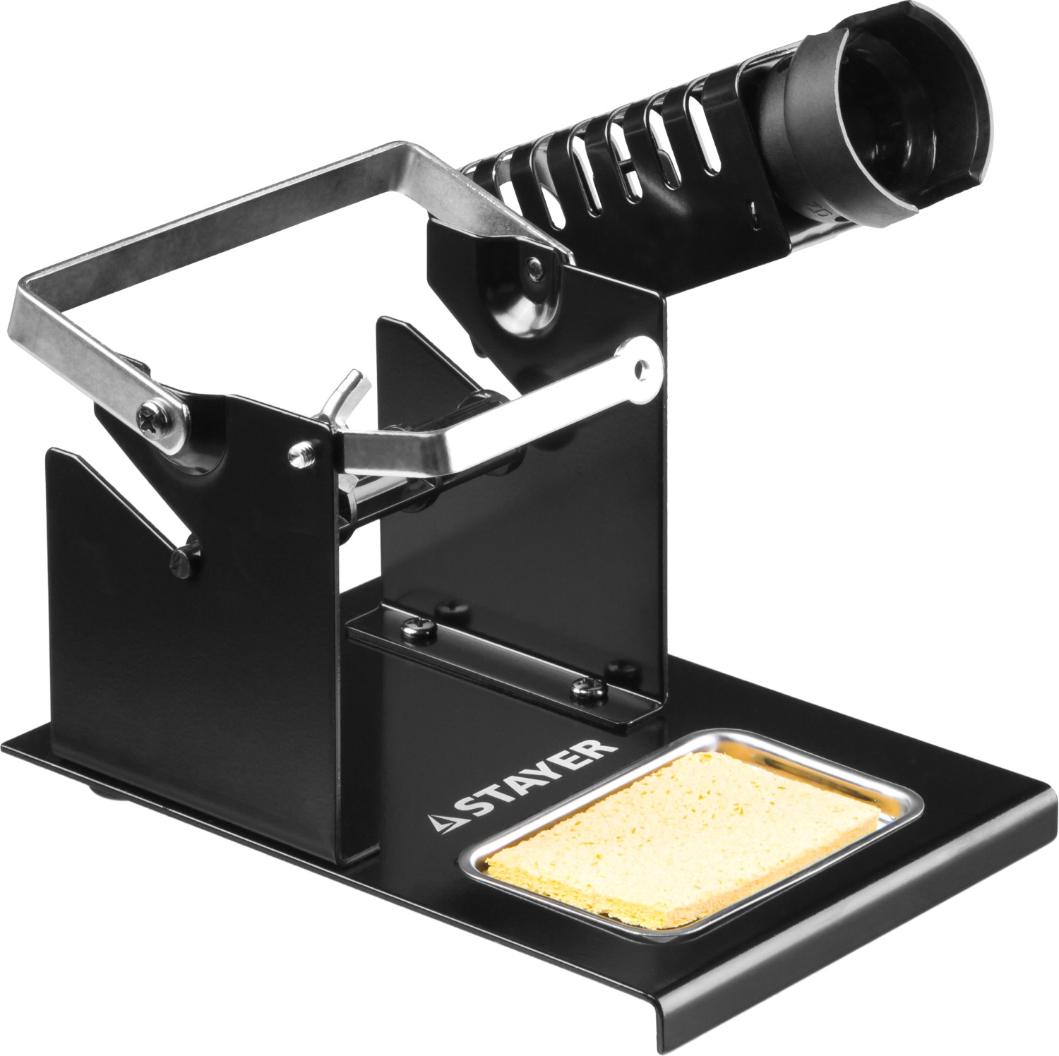 STAYER MAXTerm стальная, штампованная, с держателем для катушек, с припоем, подставка для паяльников (55321)