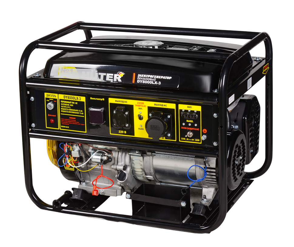 Портативный бензогенератор Huter DY8000LX-3