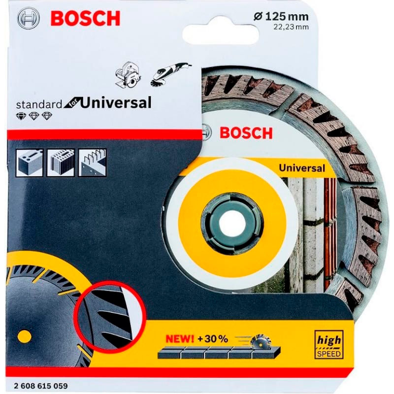 Круг алмазный Bosch Ф125х22,23 Stf Universal (059)