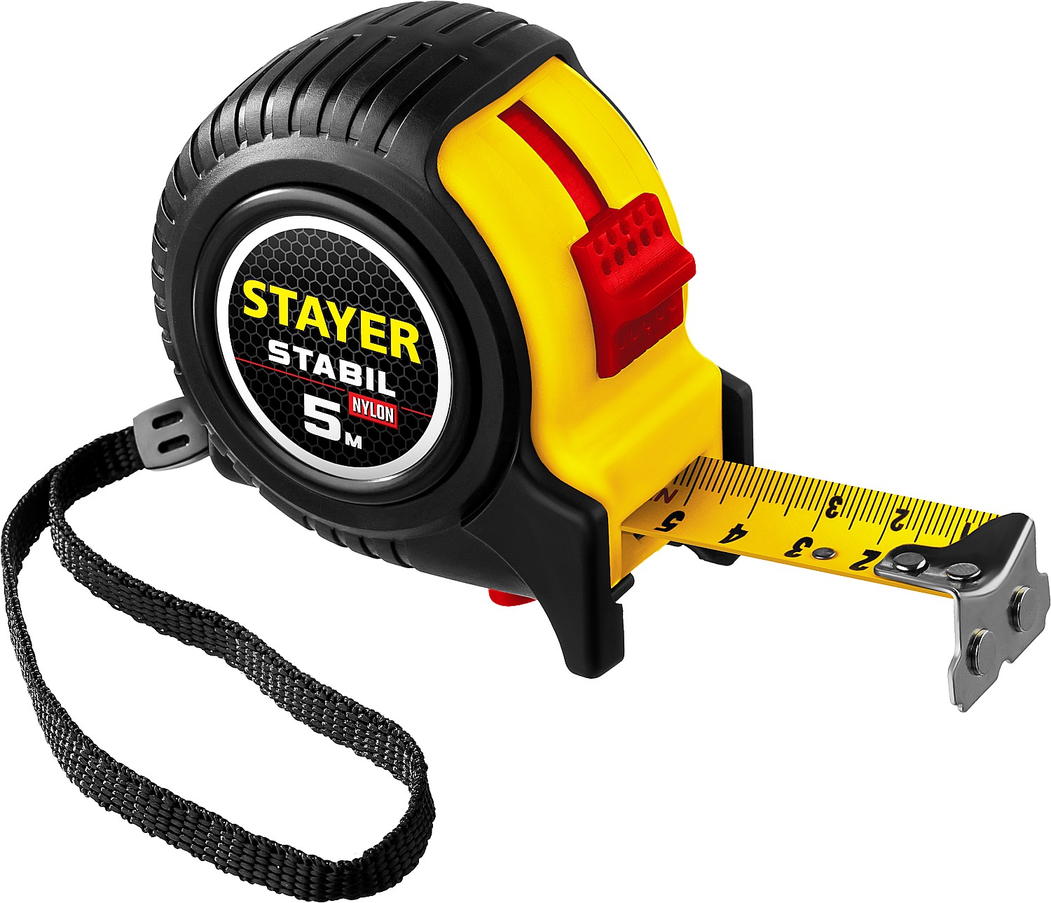 STAYER Stabil, 5 м х 25 мм, рулетка с двухсторонней шкалой, Professional (34131-05-25)