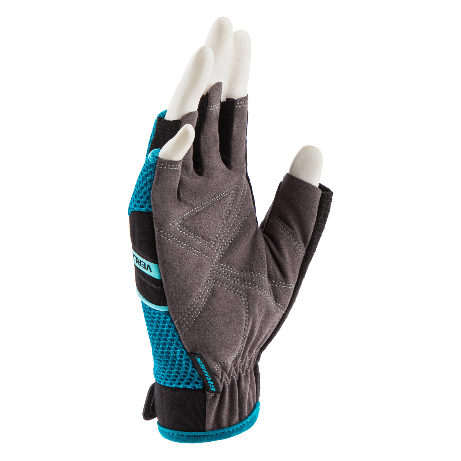 Перчатки комбинированные облегченные, открытые пальцы AKTIV, XL// Gross
