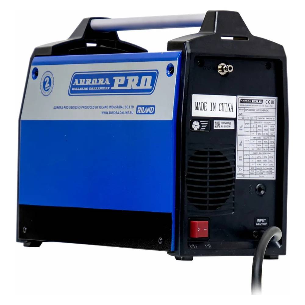 Полуавтомат сварочный инверторный Aurora Pro SPEEDWAY 160 SYNERGIC (MIG/MAG+MMA+TIG lift)