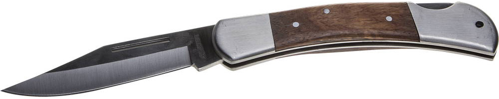 STAYER 97 мм, большой, с деревянными вставками, складной нож, Professional (47620-2)