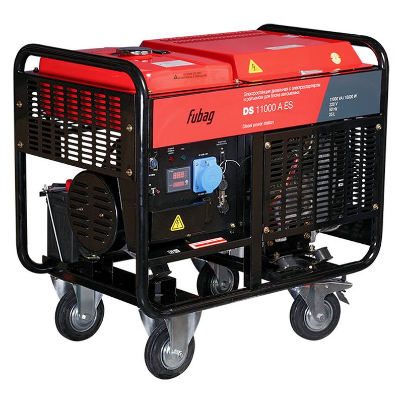 Генератор дизельный Fubag DS 11000 A ES с электростартером и коннектором автоматики