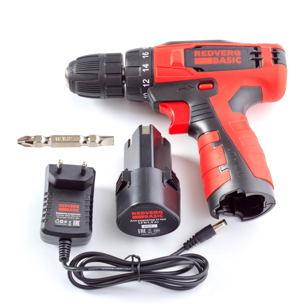 Шуруповерт аккумуляторный REDVERG Basic SD12LE/1