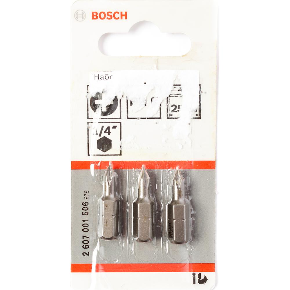 Набор бит Bosch 3шт 25ММ PH0 XH (506)