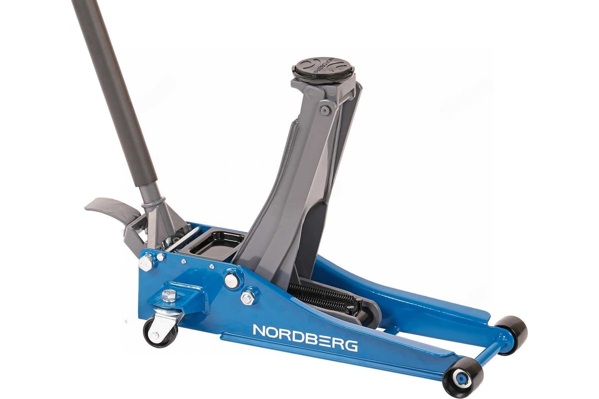 Домкрат подкатной 3 т, супернизкий подхват, педаль NORDBERG N32032