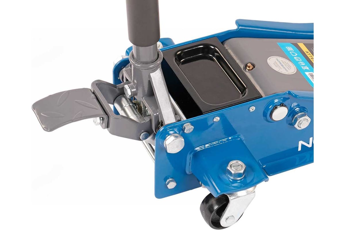 Домкрат подкатной 3 т, супернизкий подхват, педаль NORDBERG N32032