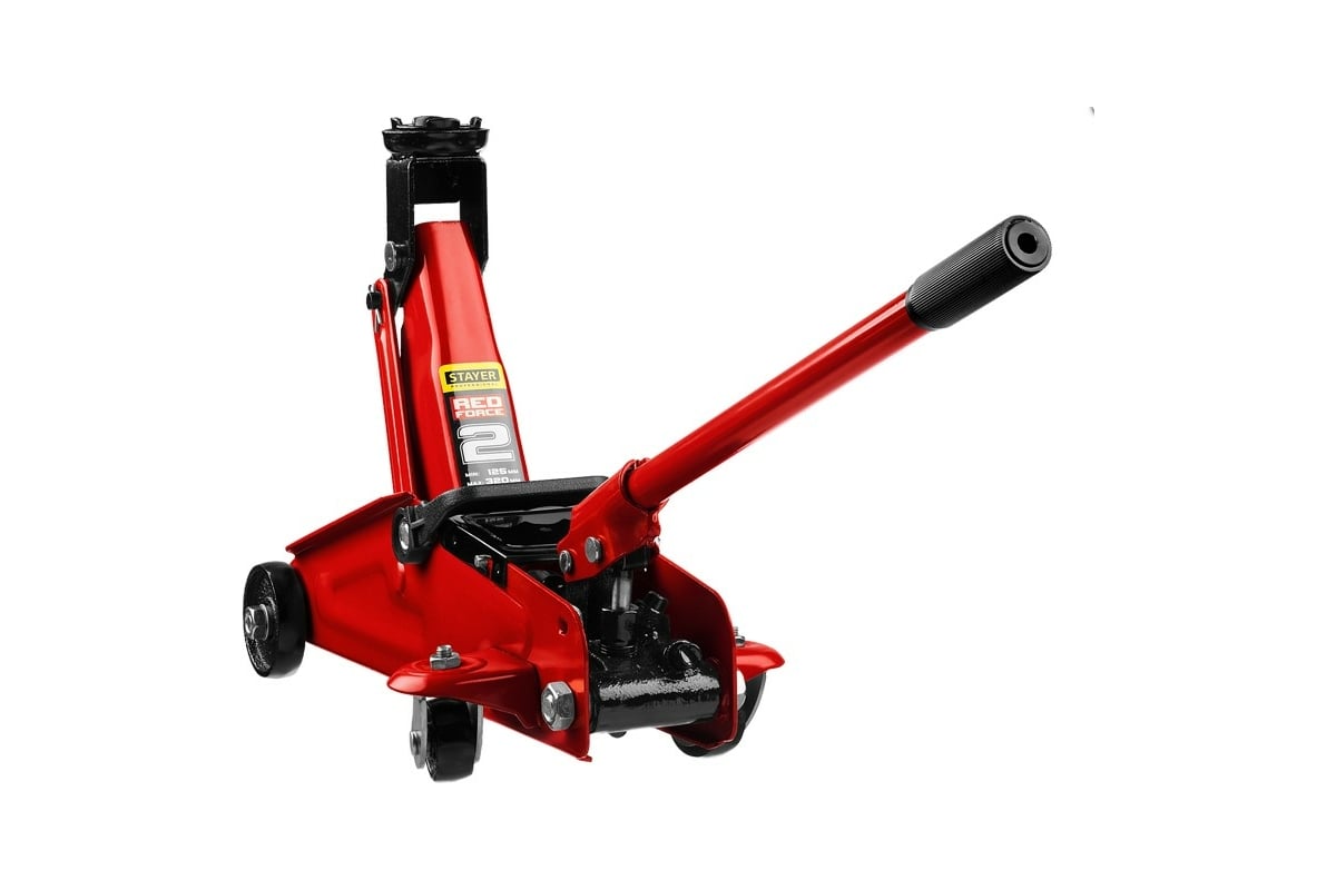 Домкрат гидравлический подкатной STAYER RED FORCE 2т 125-320 мм