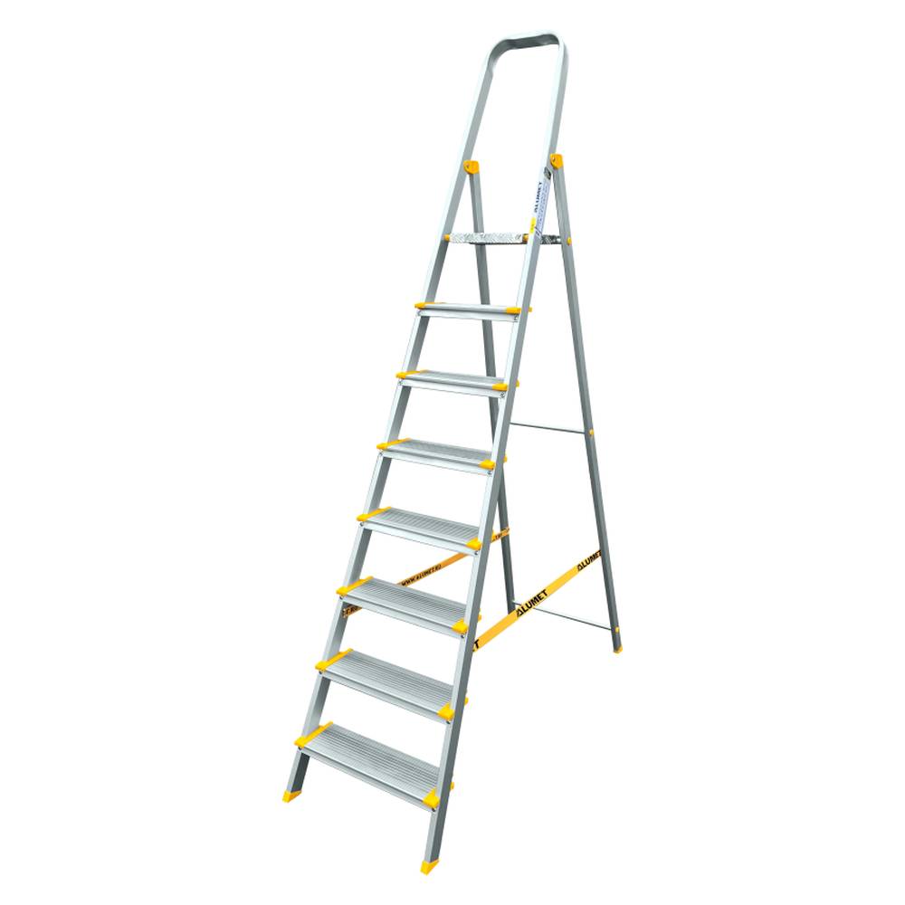 Стремянка Алюмет алюминиевая профессиональная 8 ступеней
