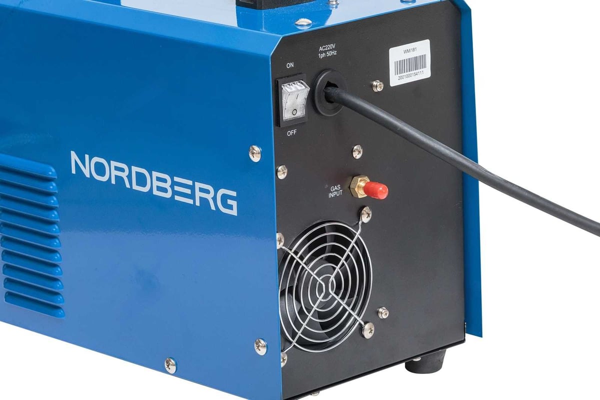 Аппарат сварочный инверторный MIG+MMA, 220 В NORDBERG WMI181