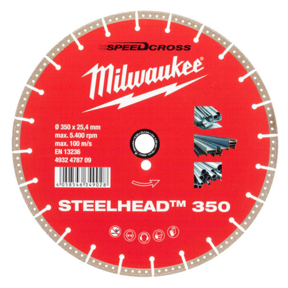 Диск алмазный Milwaukee STEELHEAD 350 (RU)