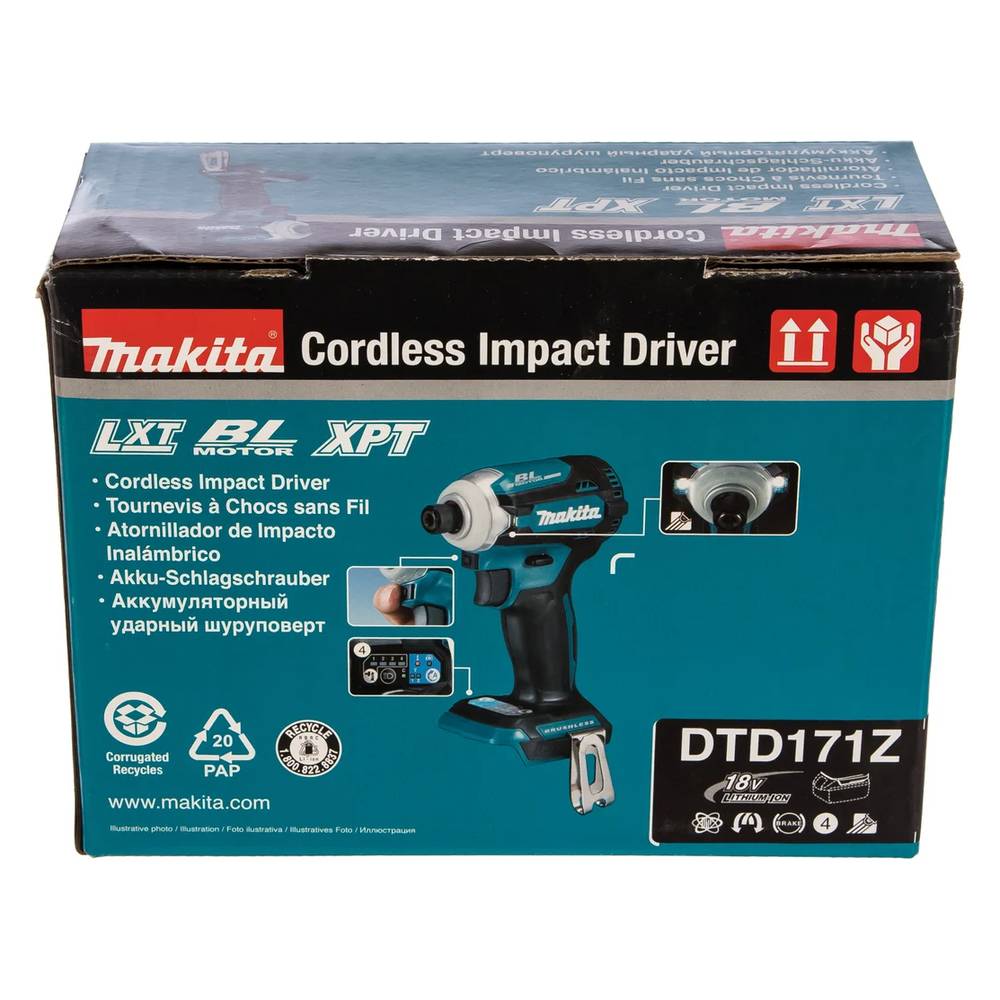 Шуруповерт аккумуляторный ударный Makita DTD171Z (без акк, без з/у)