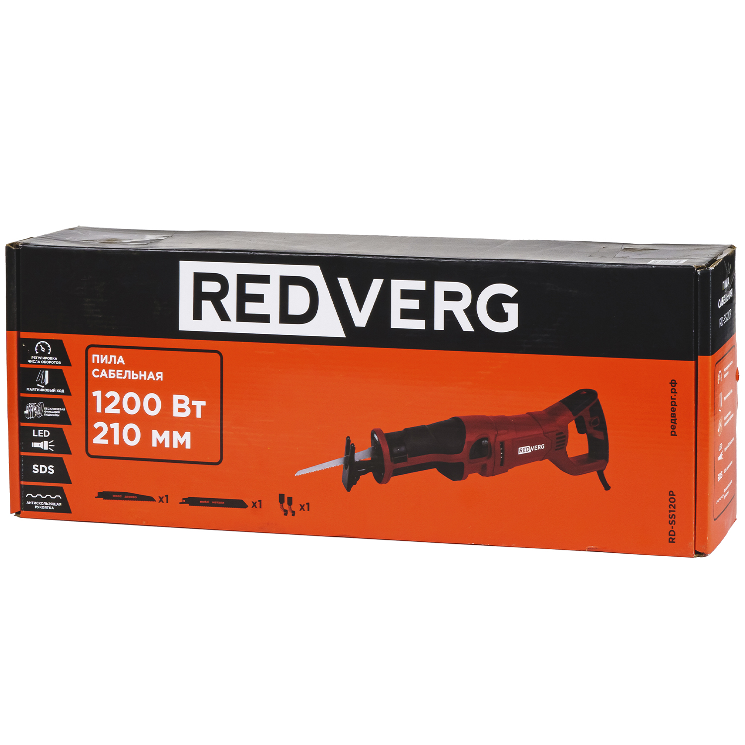 Пила сабельная REDVERG RD-SS120P