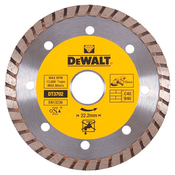 Круг алмазный DeWalt ф115 универсальный DT3702