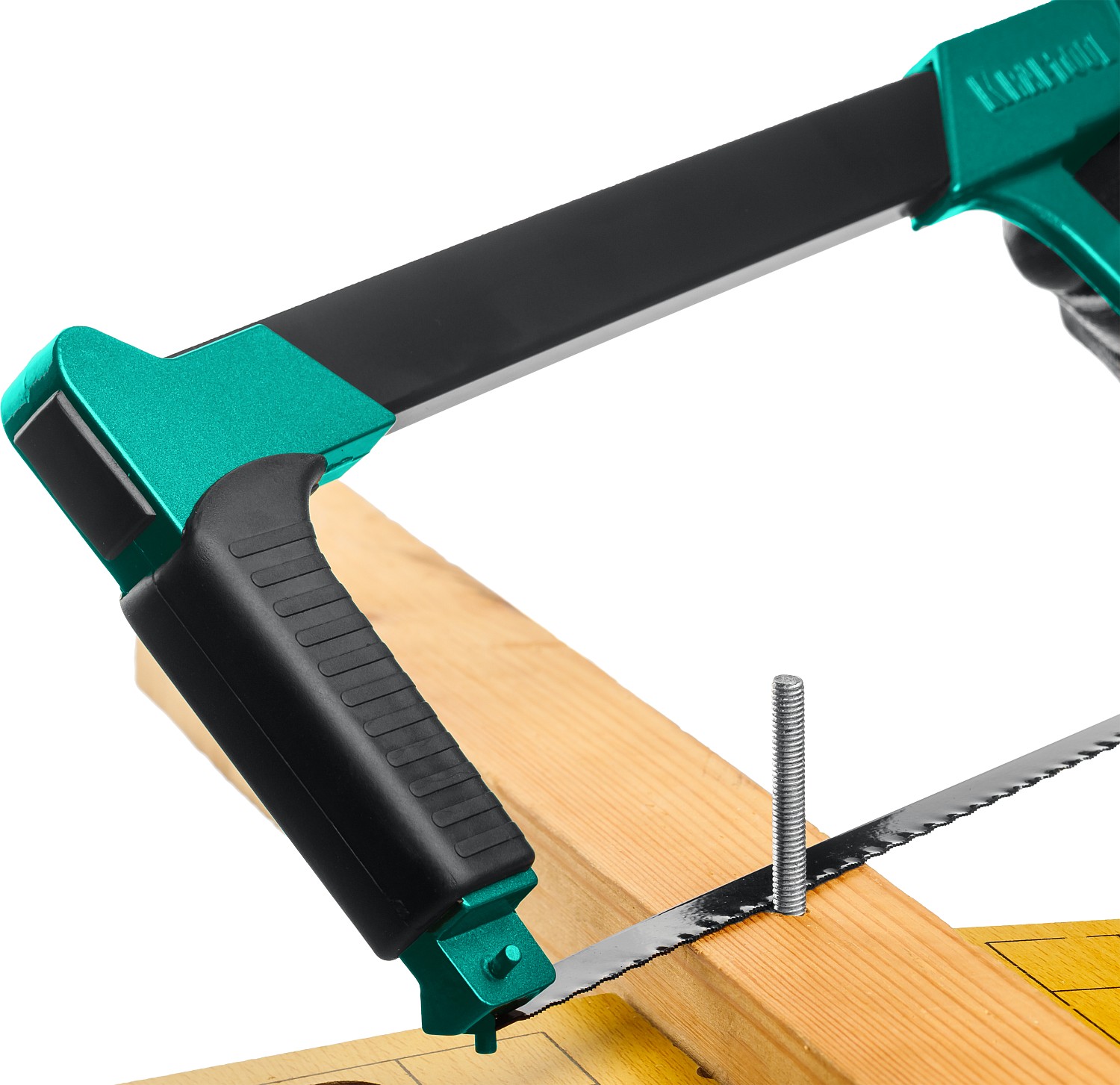 KRAFTOOL GRAND, 300 мм, обрезиненная ручка, полотно Bi-Metal, ножовка по металлу (15801)