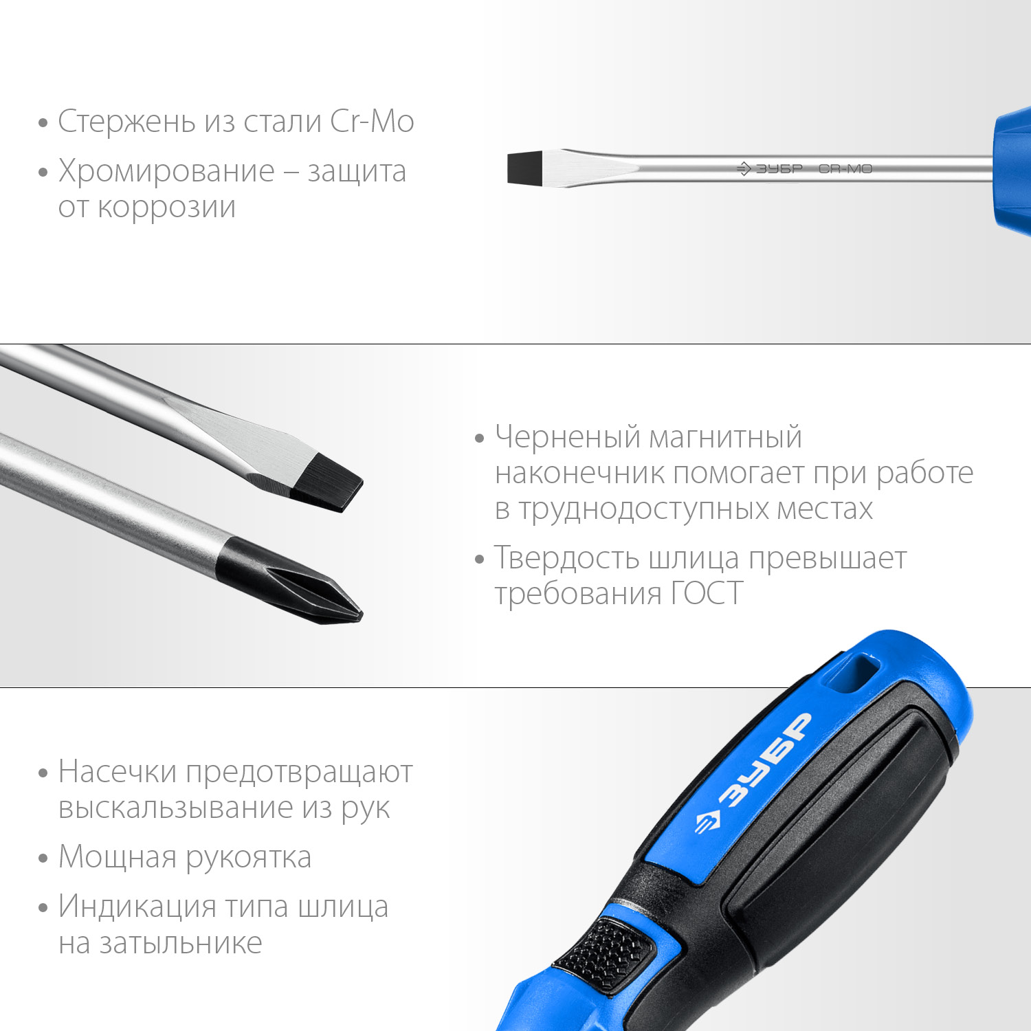 ЗУБР Профессионал 46 шт, набор отверток с насадками (25283-H46)