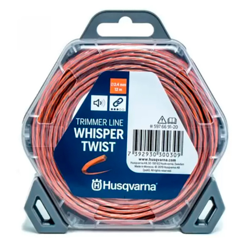 Леска для триммера Husqvarna 2,0мм/15м Whisper Twist (бесшумная)