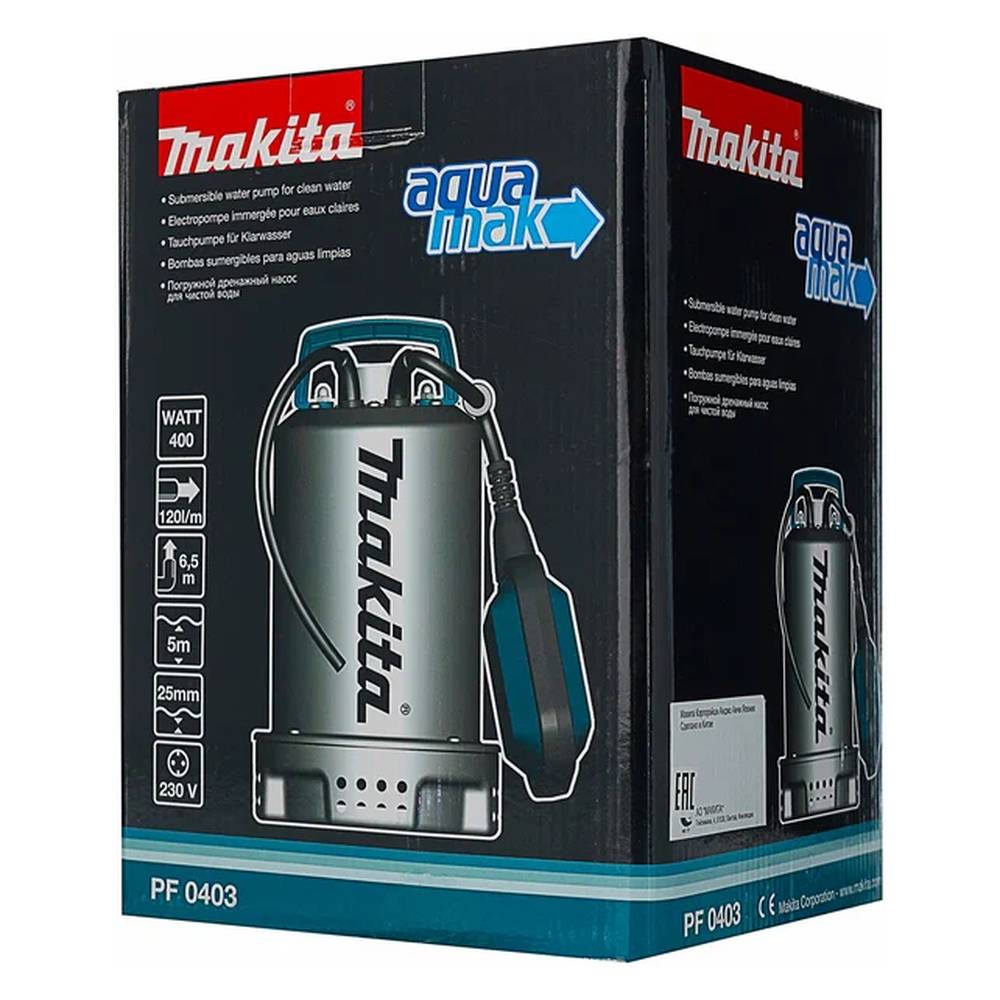 Насос дренажный погружной Makita PF0403